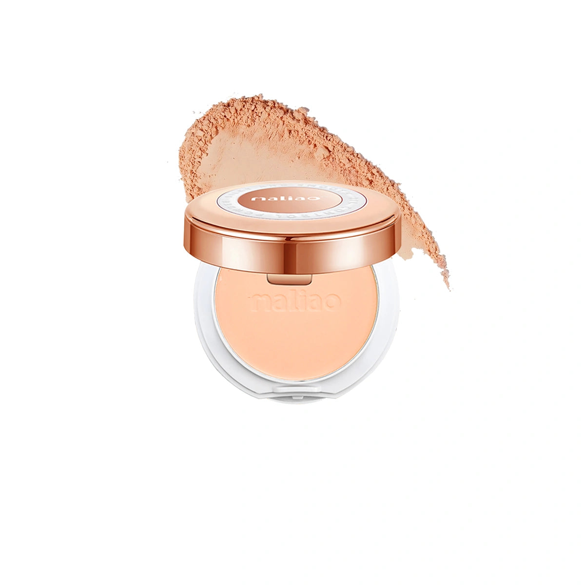 Maliao Silky Smooth Oil Control Compact Powder - 2-in-1 Formula for Perfect Coverage & All-Day Radiance